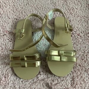 Janie and Jack Gold Toddler Sandals